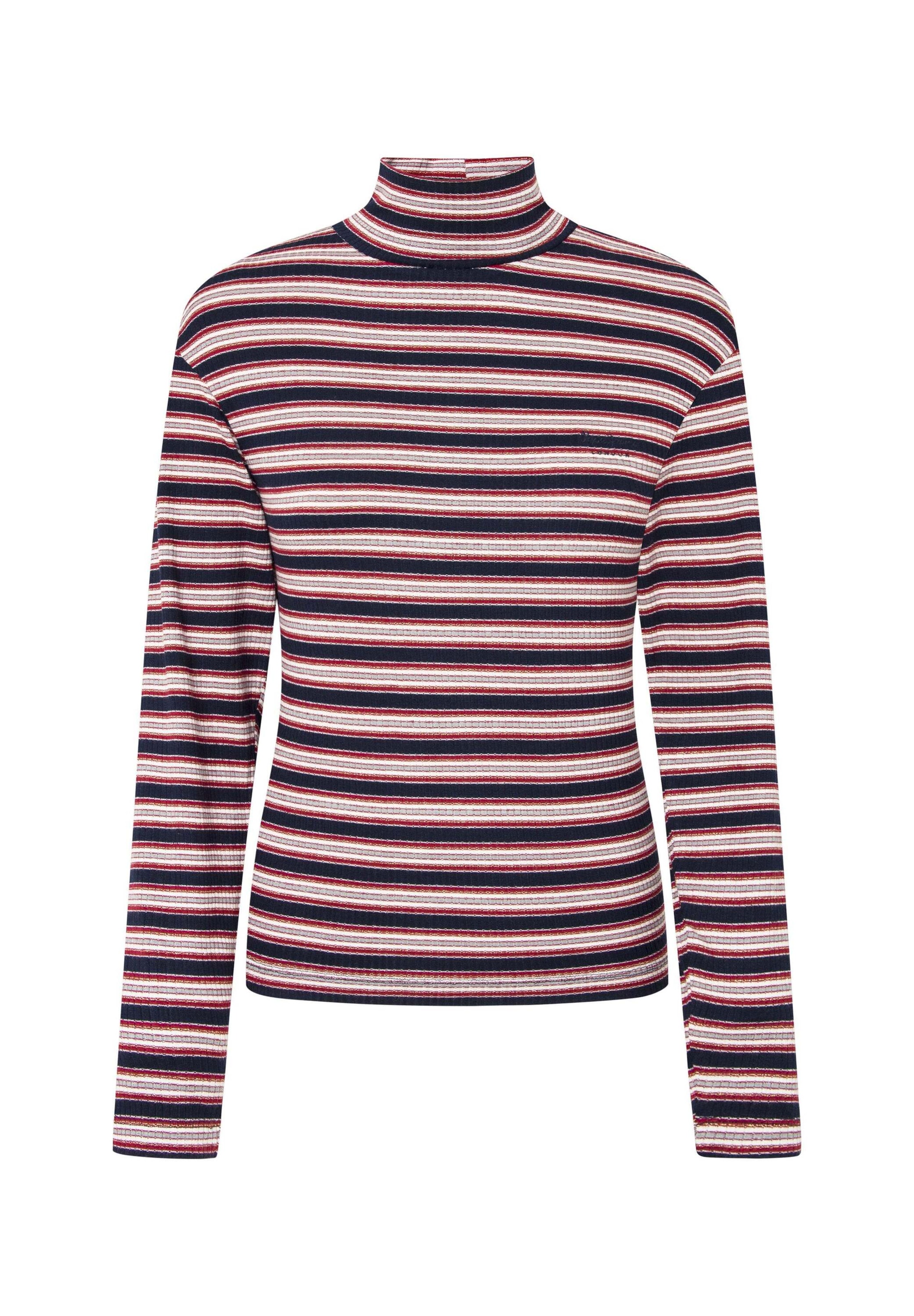 Pepe Jeans Shirt in L in de kleur Navy / Grijs / Robijnrood / Wit, Productweergave