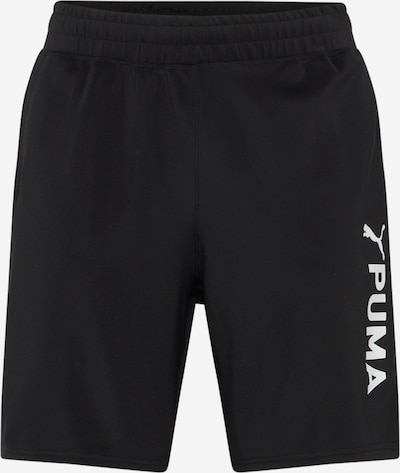 PUMA Sports trousers in Black / White, Item view