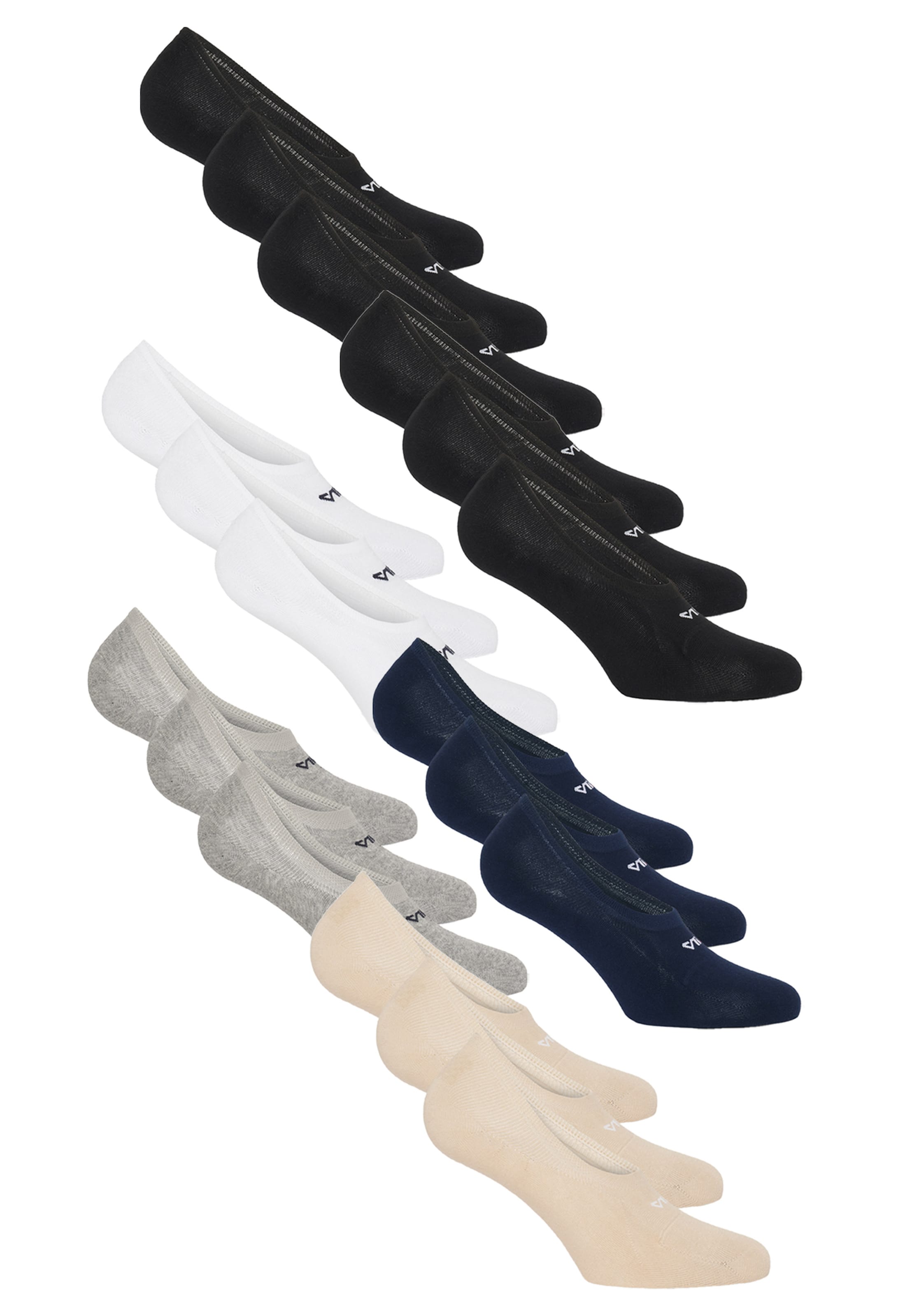 FILA Ankle Socks in 35-38 in Beige / Navy / Grey / Black / White, Item view