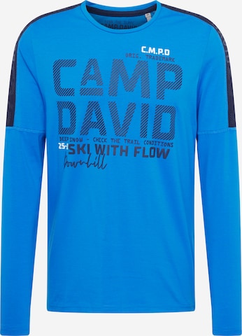 CAMP DAVID T-shirt i blå: framsida