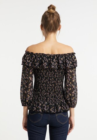 Camicia da donna di DreiMaster Vintage in nero