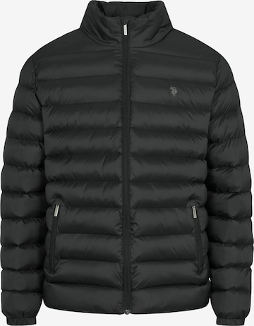 U.S. POLO ASSN. Jacke 'Anton' in Schwarz: Vorderseite