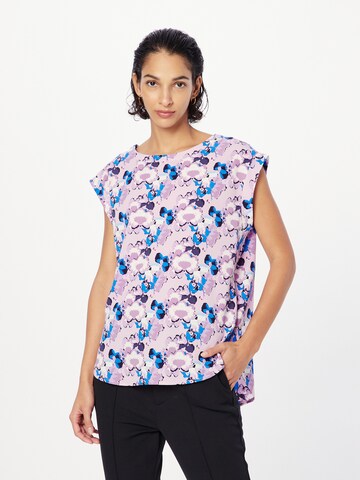 QS Blouse in Purple: front