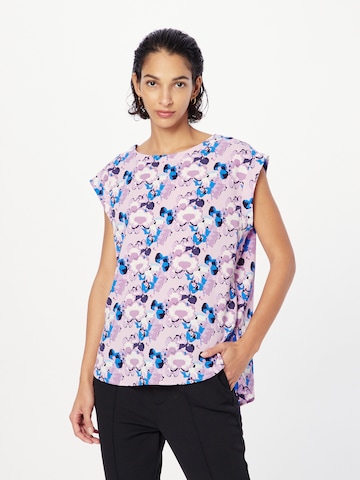 QS Blouse in Lila: voorkant