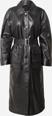 FREAKY NATION Ανοιξιάτικο και φθινοπωρινό παλτό 'My Desire' σε μαύρο: μπροστά
