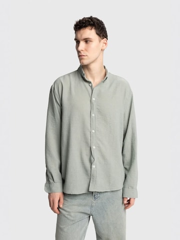 Giesto Button Up Shirt in Green: front