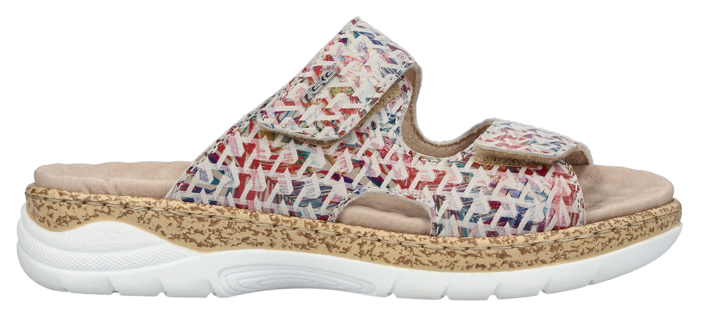 Mule Rieker en mélange de couleurs