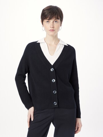 GERRY WEBER Strickjacke (GOTS) in Schwarz: predná strana