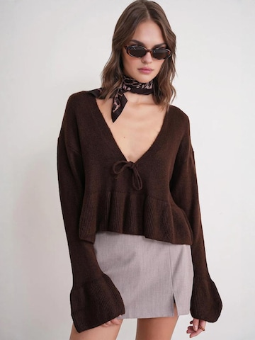 Pull-over 'Pullover' MixRay en marron