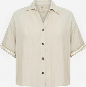 Soyaconcept - Camisa ' SC-FABRINA ' em bege: frente
