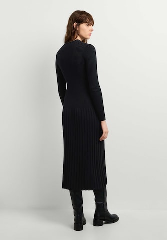 Pepe Jeans Gebreide jurk 'Anna' in Zwart