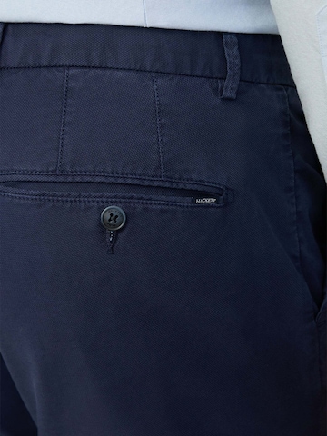 Hackett London Slimfit Chino 'Gmd Texture' in Blauw