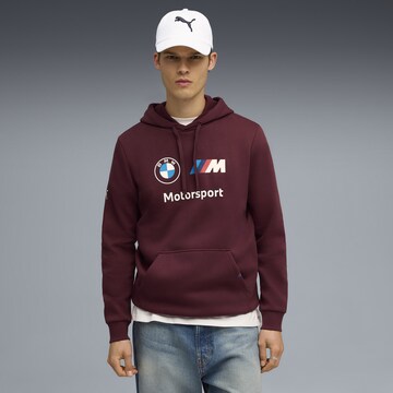 Sweat-shirt 'BMW' PUMA en rouge : devant