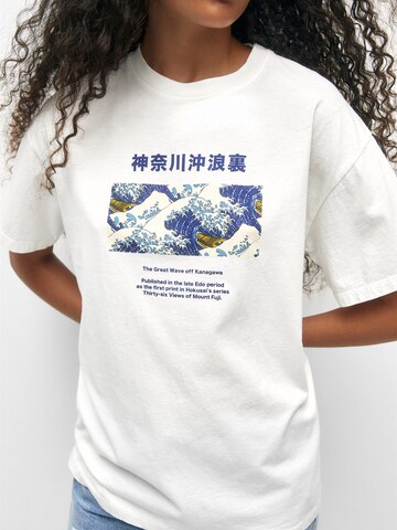 Pull&Bear T-Shirt in Weiß