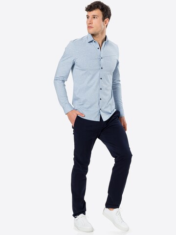 OLYMP Slim fit Zakelijk overhemd in Blauw