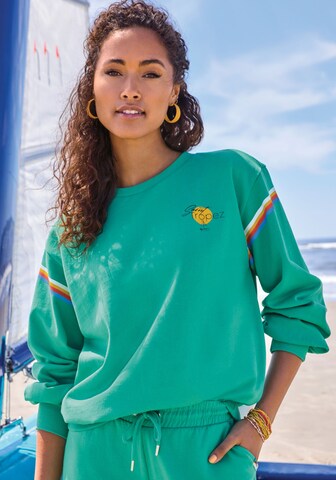 BENCH Sweatshirt i grøn: forside