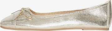 PIECES Ballet Flats 'MARIA' in Gold: front