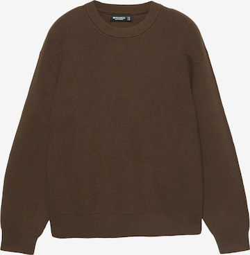 Pull&Bear Pulover | rjava barva: sprednja stran