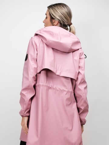 Giacca per outdoor ' Aurora-Regenmantel mit Cape ' di JACK1T in rosa