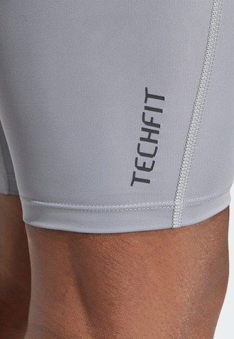 ADIDAS PERFORMANCE Skinny Sports trousers 'TECHFIT Compression' in Grey