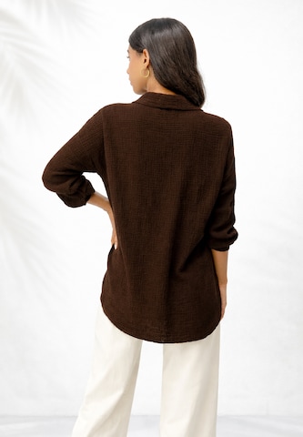 Chemisier Elara en marron