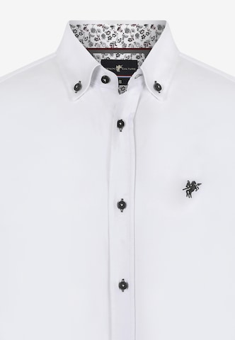 DENIM CULTURE - Regular Fit Camisa 'Duncan' em branco