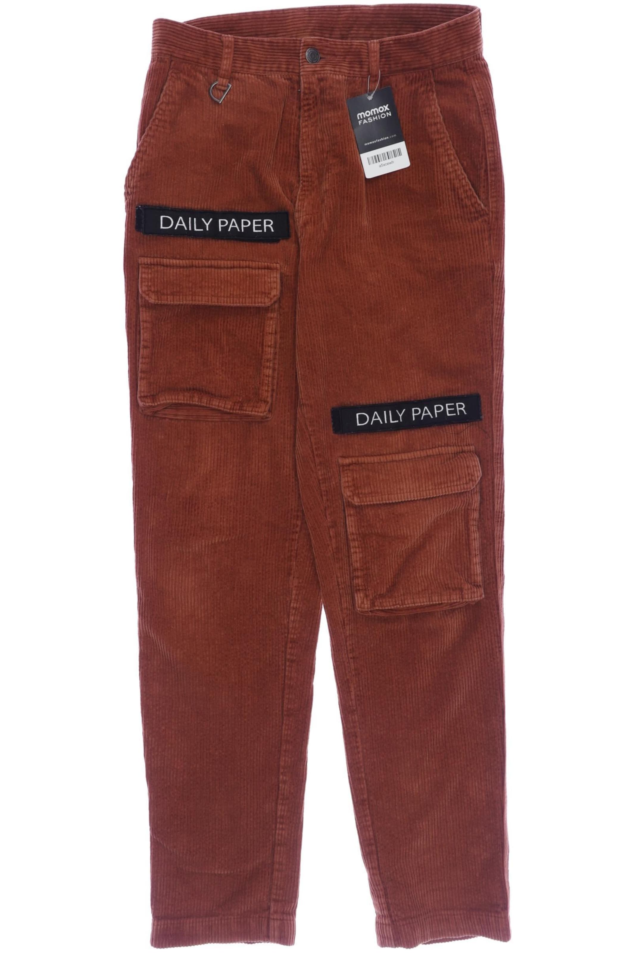 Daily Paper Pants in 29-30 in Brown: front