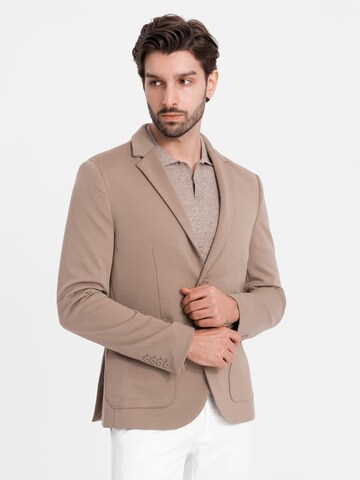 Ombre Regular fit Kavaj i beige: framsida