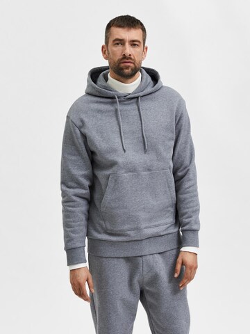 SELECTED HOMME Sweatshirt 'Jackman' in Grey: front