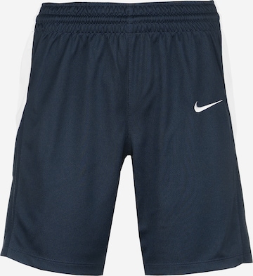 NIKE Workout Pants in Blue: front