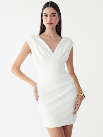BWLDR Coctailkjole 'HAZEL' i hvid: forside