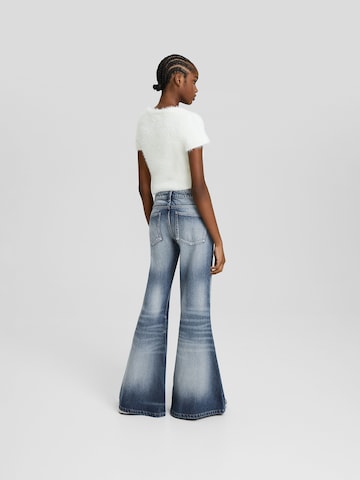 Bershka Wide leg Jeans i blå