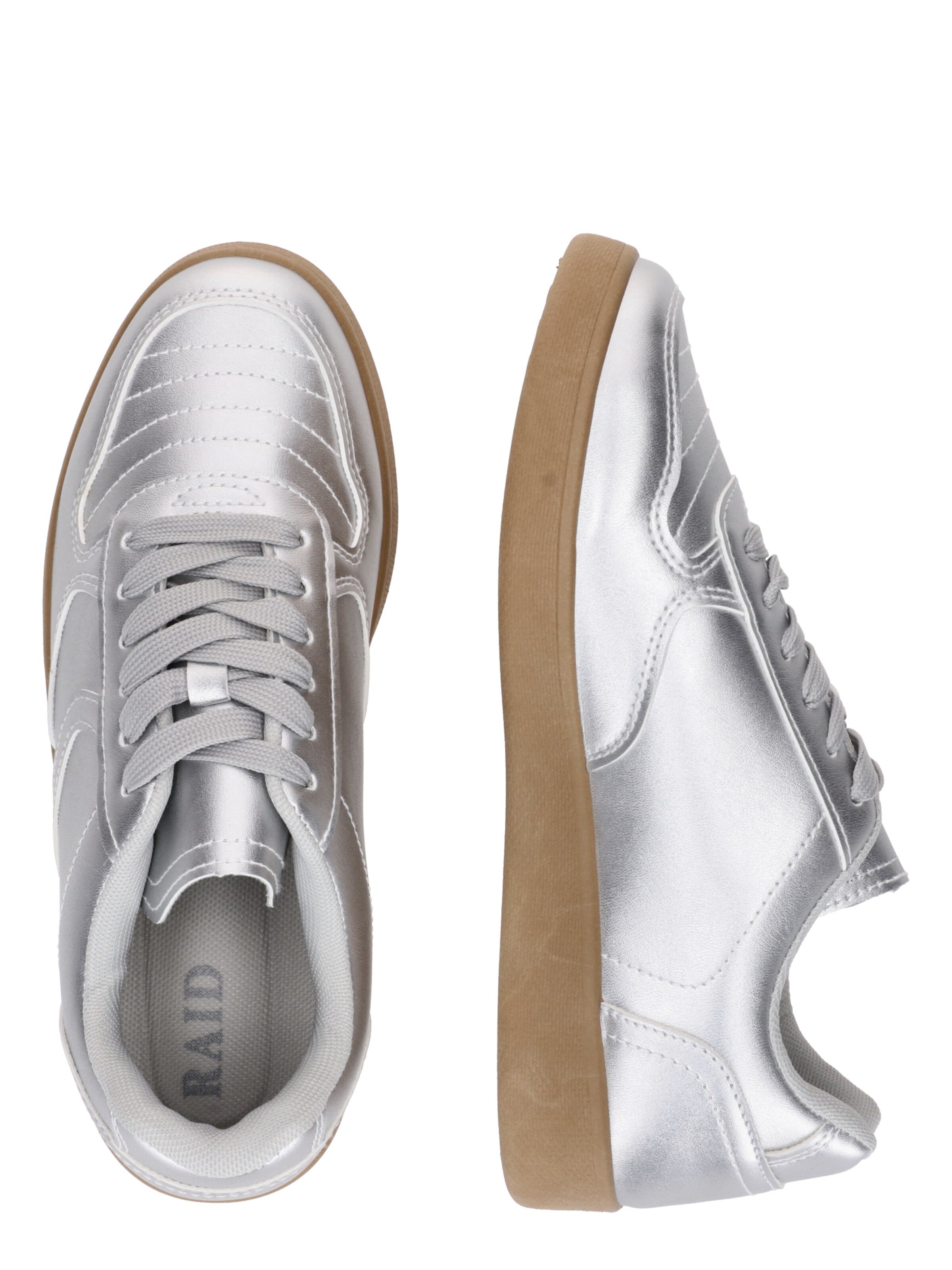 Baskets basses 'LAZIO' Raid en argent