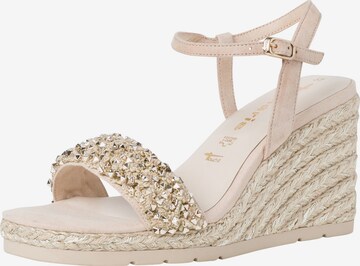 TAMARIS Sandals in Beige: front