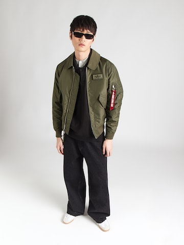 ALPHA INDUSTRIES Přechodná bunda 'CWU-36/P TT' – zelená