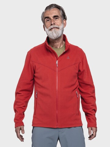 Veste en polaire fonctionnelle ' Hiking Fleece Jk Style Qutang ' Schöffel en rouge : devant