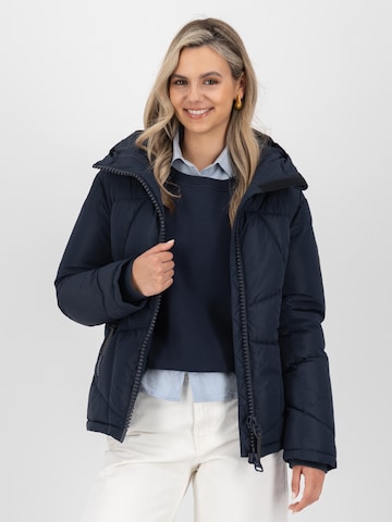 Alife and Kickin Winter Jacket 'Kasandra' in Blue: front