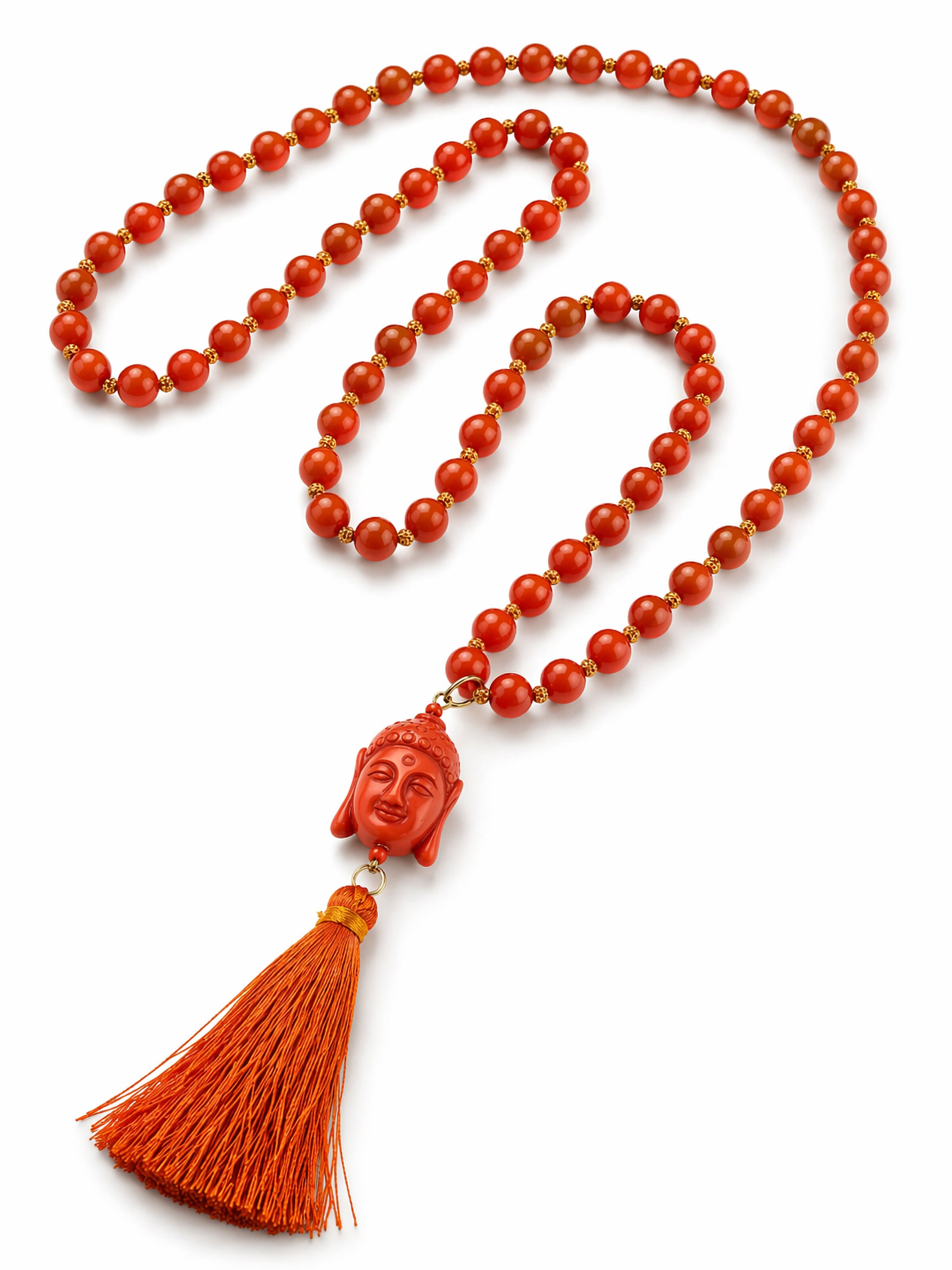 COLLEZIONE ALESSANDRO Necklace 'Nepal' in Onesize in Orange red, Item view