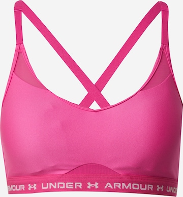 Soutien-gorge de sport UNDER ARMOUR en rose : devant
