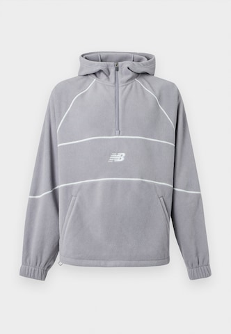 new balance Pullover 'Trackside' in Grau: Vorderseite