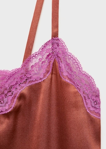 MANGO Negligee 'Jones' in Brown