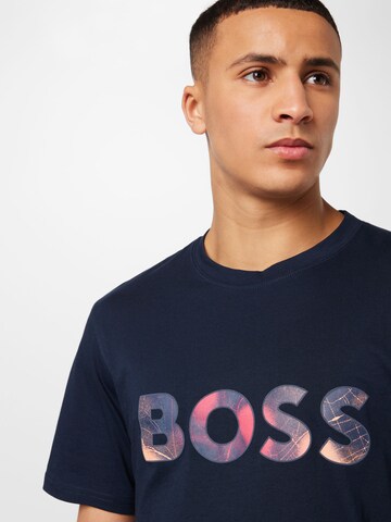 BOSS Orange T-shirt i blå