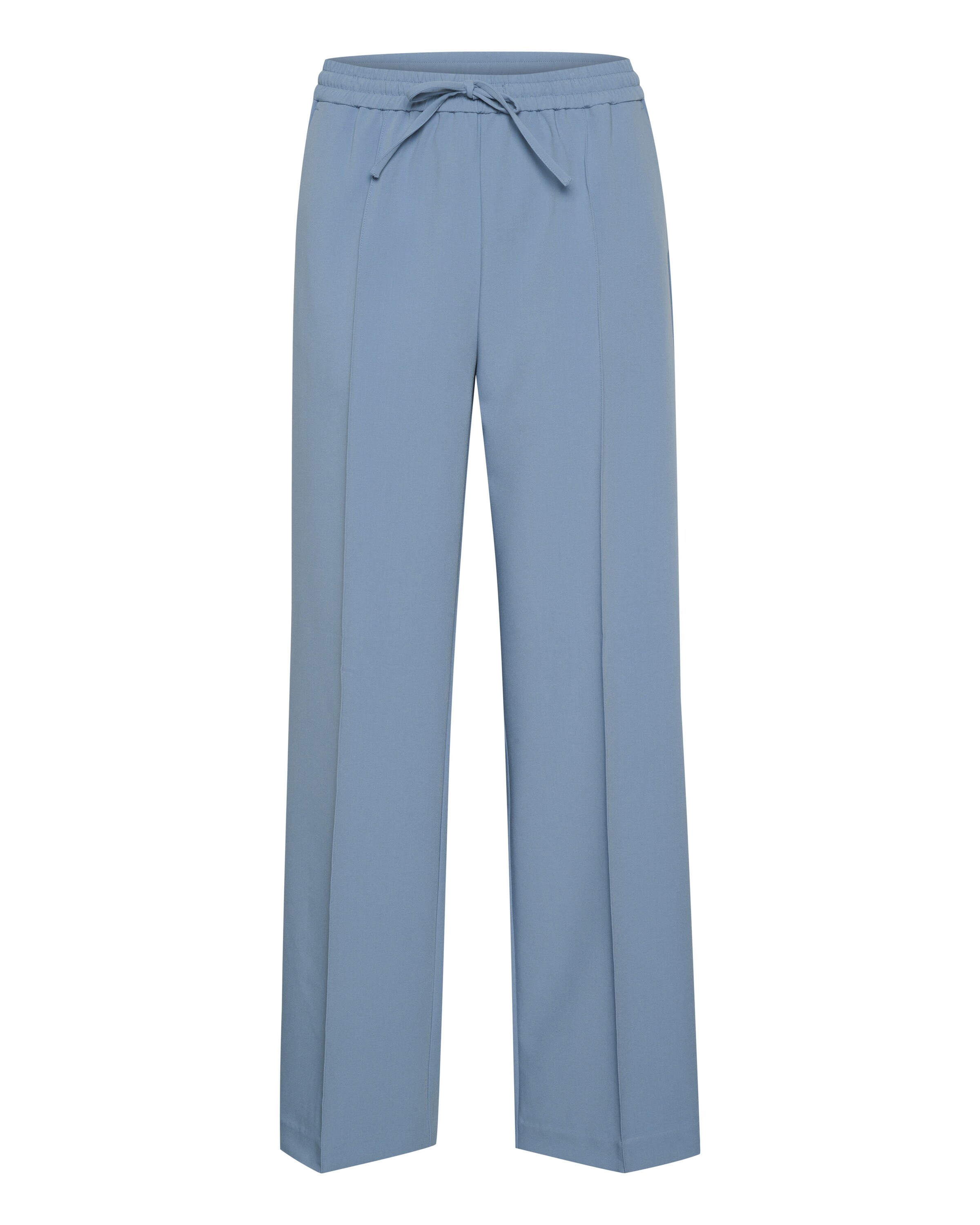Part Two Wide Leg Hose in Blau: Vorderseite