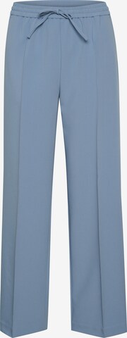 Part Two Wide leg Pleated Pants in Blue: front