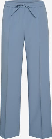 Part Two Wide Leg Hose in Blau: Vorderseite