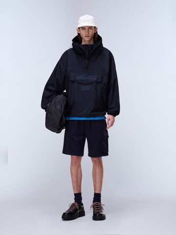 NAPAPIJRI Štandardný strih Nohavice 'N-BOX LOGO CARGO' - Modrá: predná strana