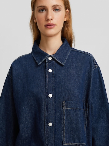 Bershka Blouse in Blauw