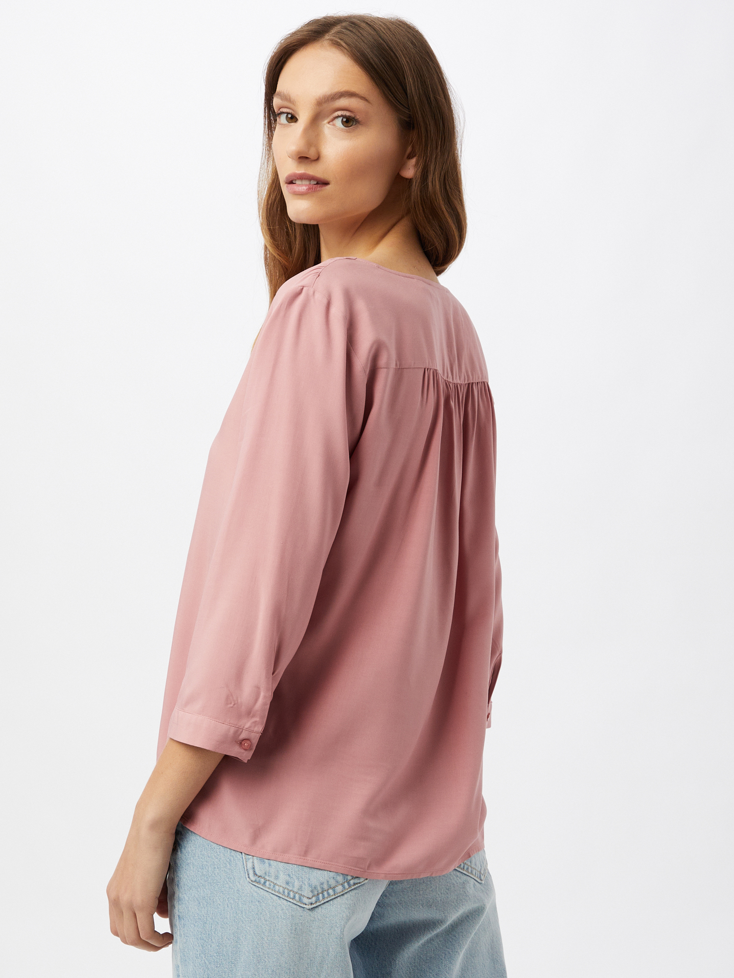 Kobiety Plus size TOM TAILOR DENIM Bluzka w kolorze Jasnoróżowym 