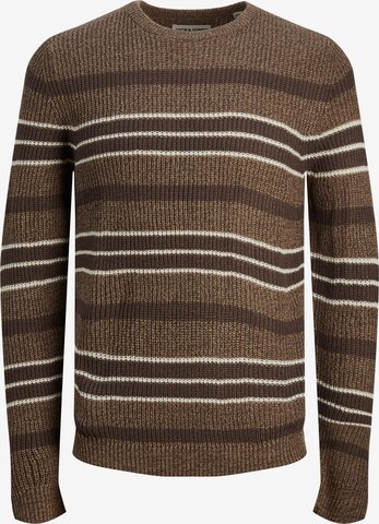 JACK & JONES Sweater in Brown: front