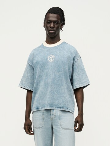 T-Shirt Carlo Colucci en bleu : derrière